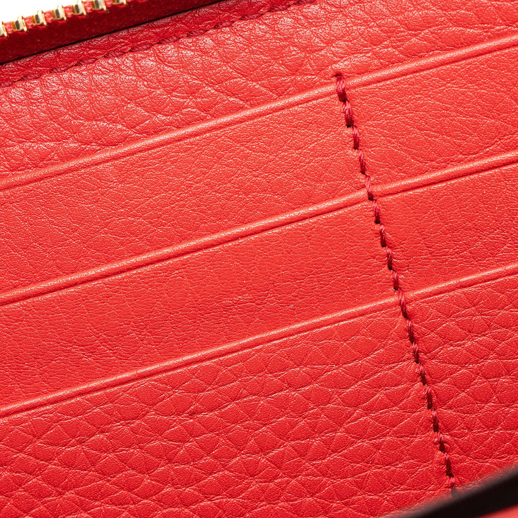 Gucci Leather Soho Zip Around Wallet