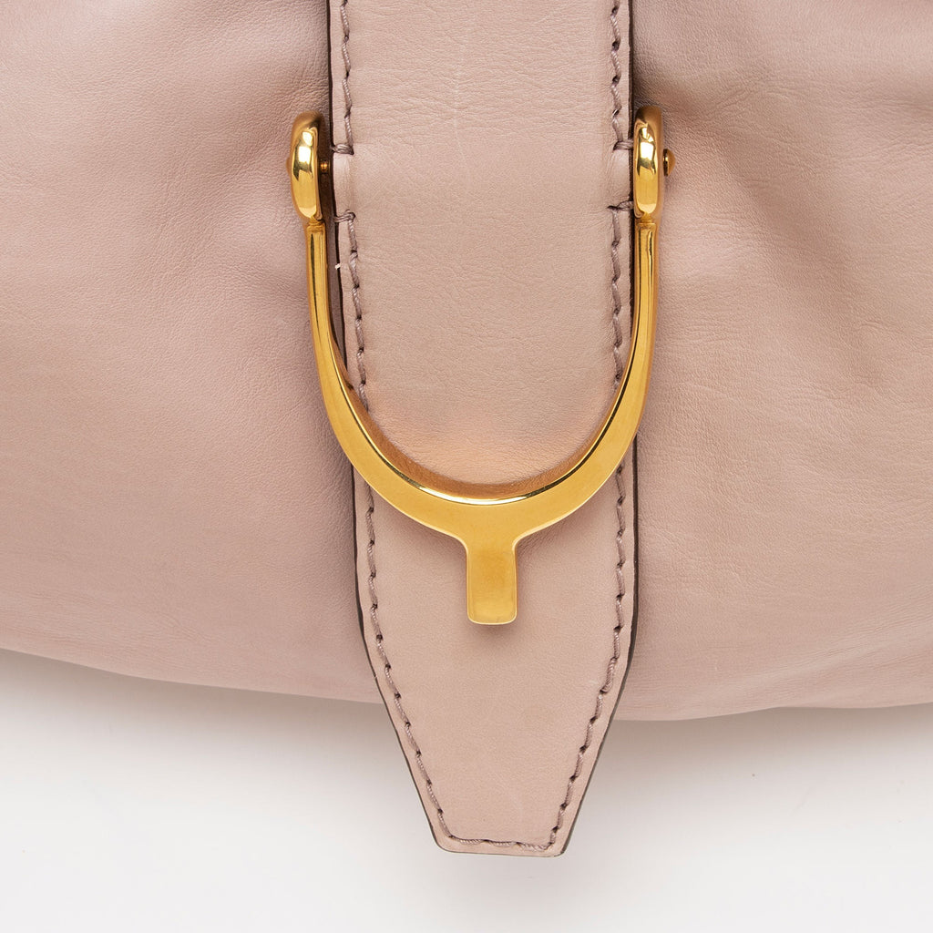 Gucci Leather Stirrup Tote