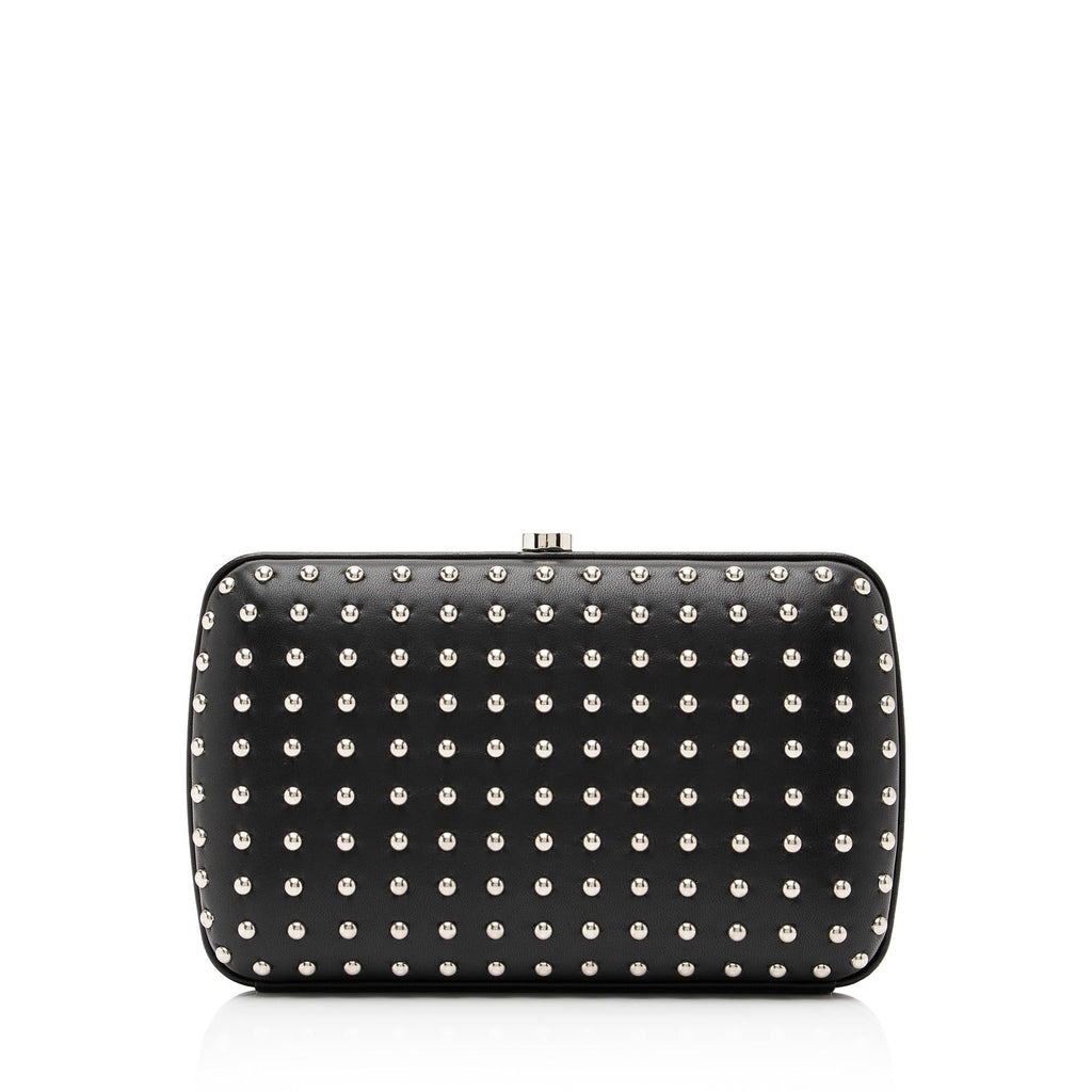 Gucci Leather Studded Broadway Clutch