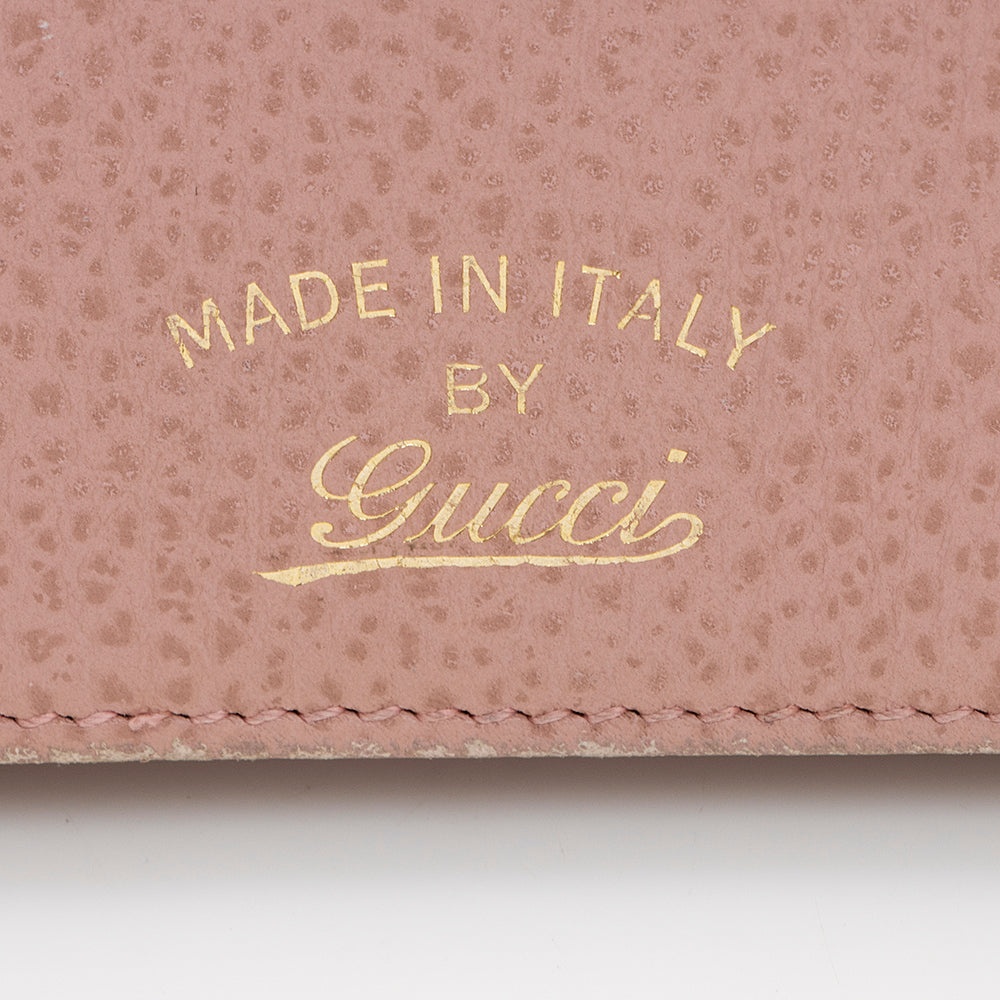 Gucci Leather Swing Wallet with Strap (SHF-15592)
