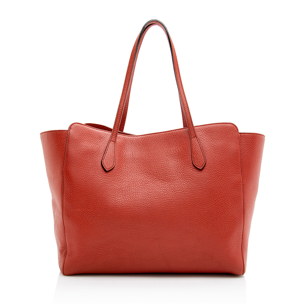 Gucci Leather Swing Medium Tote (SHF-19491)