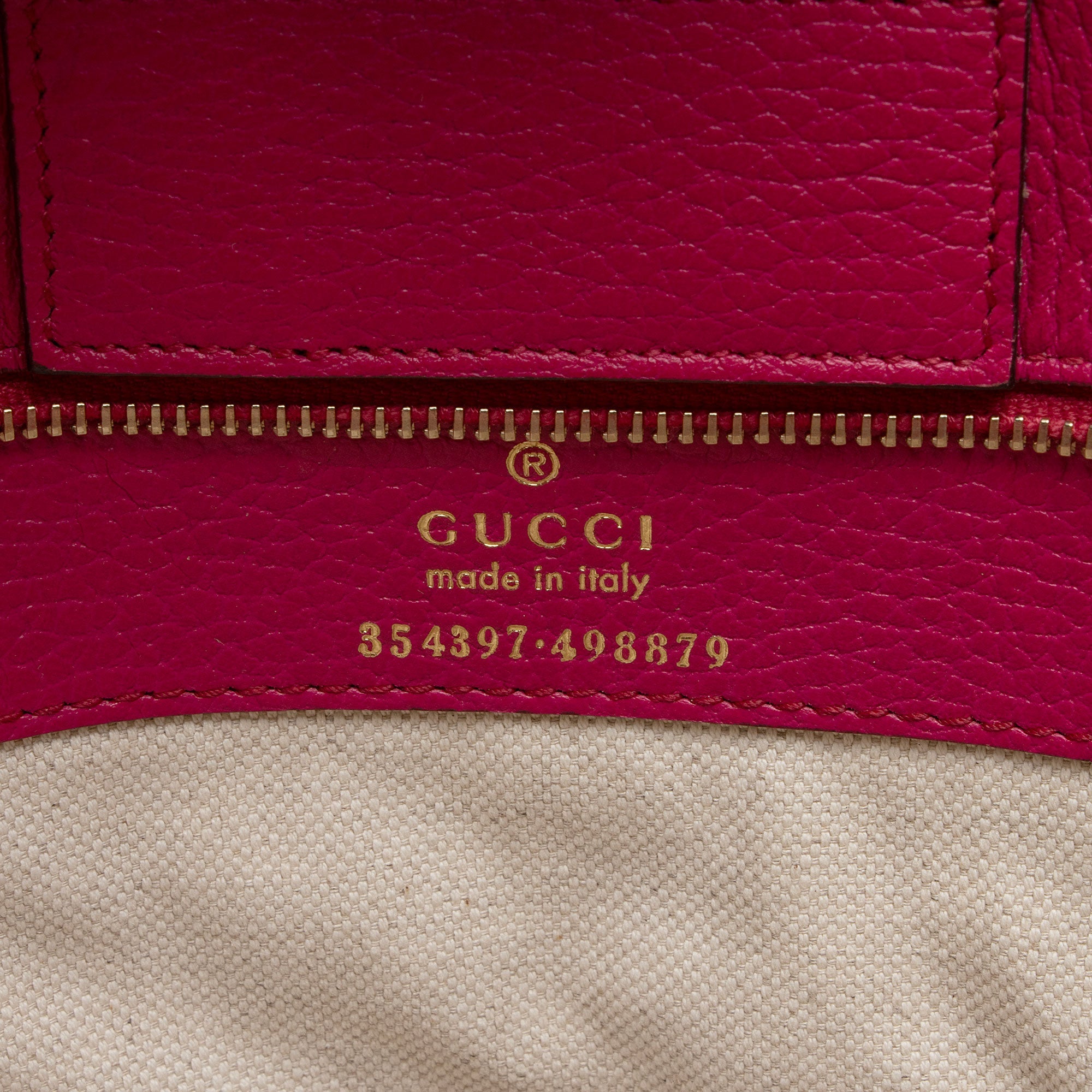 Gucci Leather Swing Medium Tote