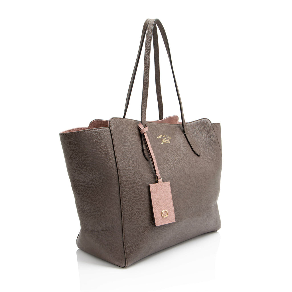 Gucci Leather Swing Medium Tote
