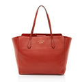 Gucci Leather Swing Medium Tote