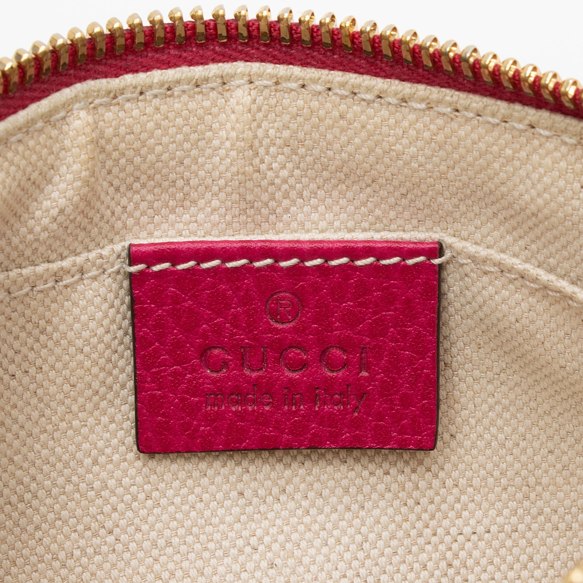 Gucci Leather Swing Small Pouch (SHF-ao2au6)