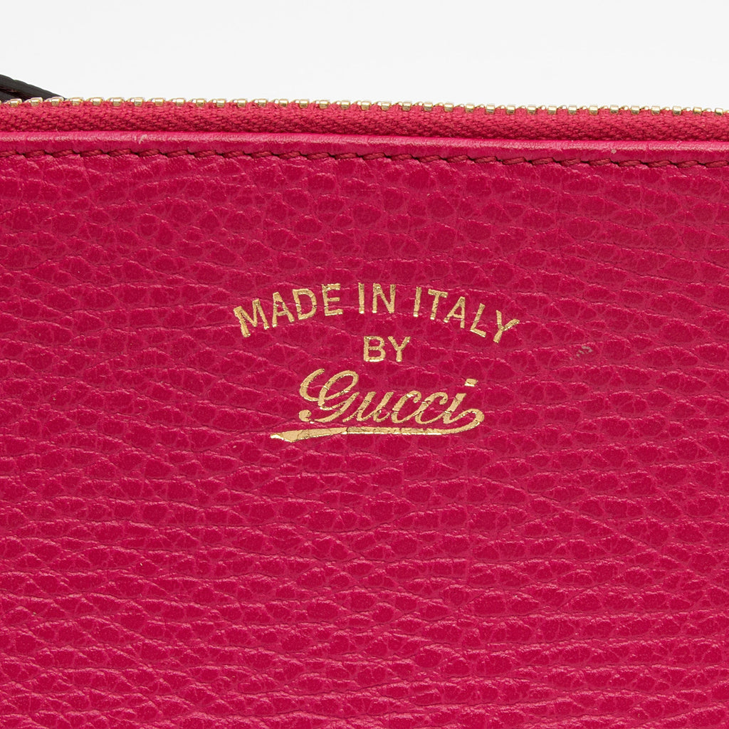 Gucci Leather Swing Small Pouch (SHF-ao2au6)