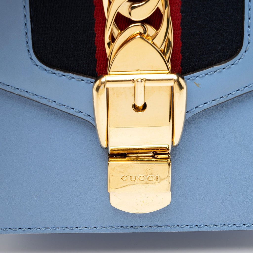 Gucci Leather Sylvie Mini Chain Bag