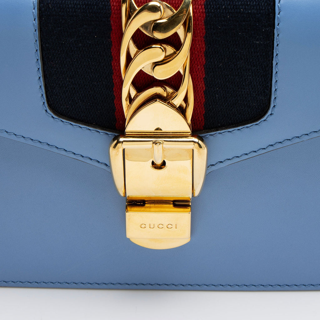 Gucci Leather Sylvie Mini Top Handle