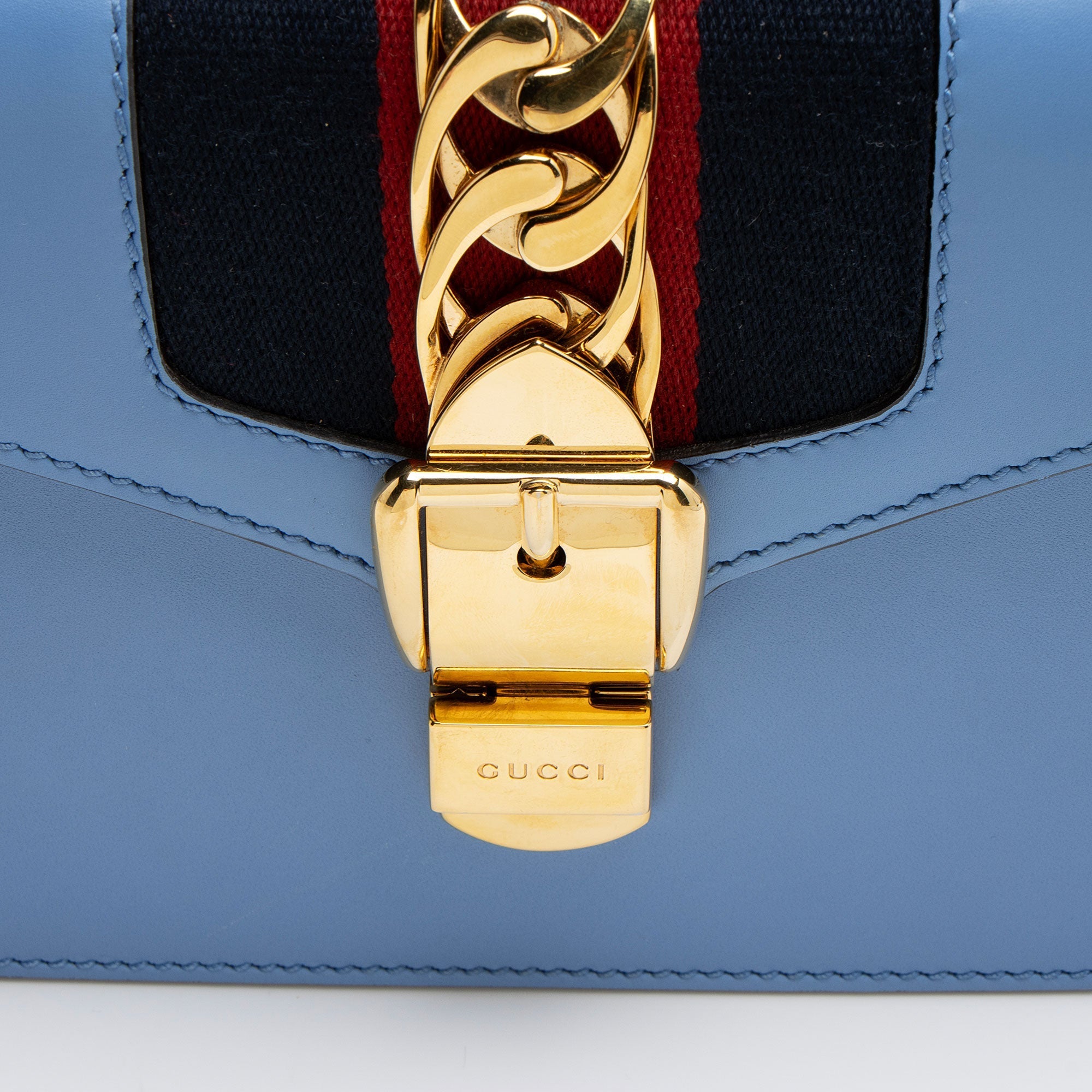 Gucci Leather Sylvie Mini Top Handle