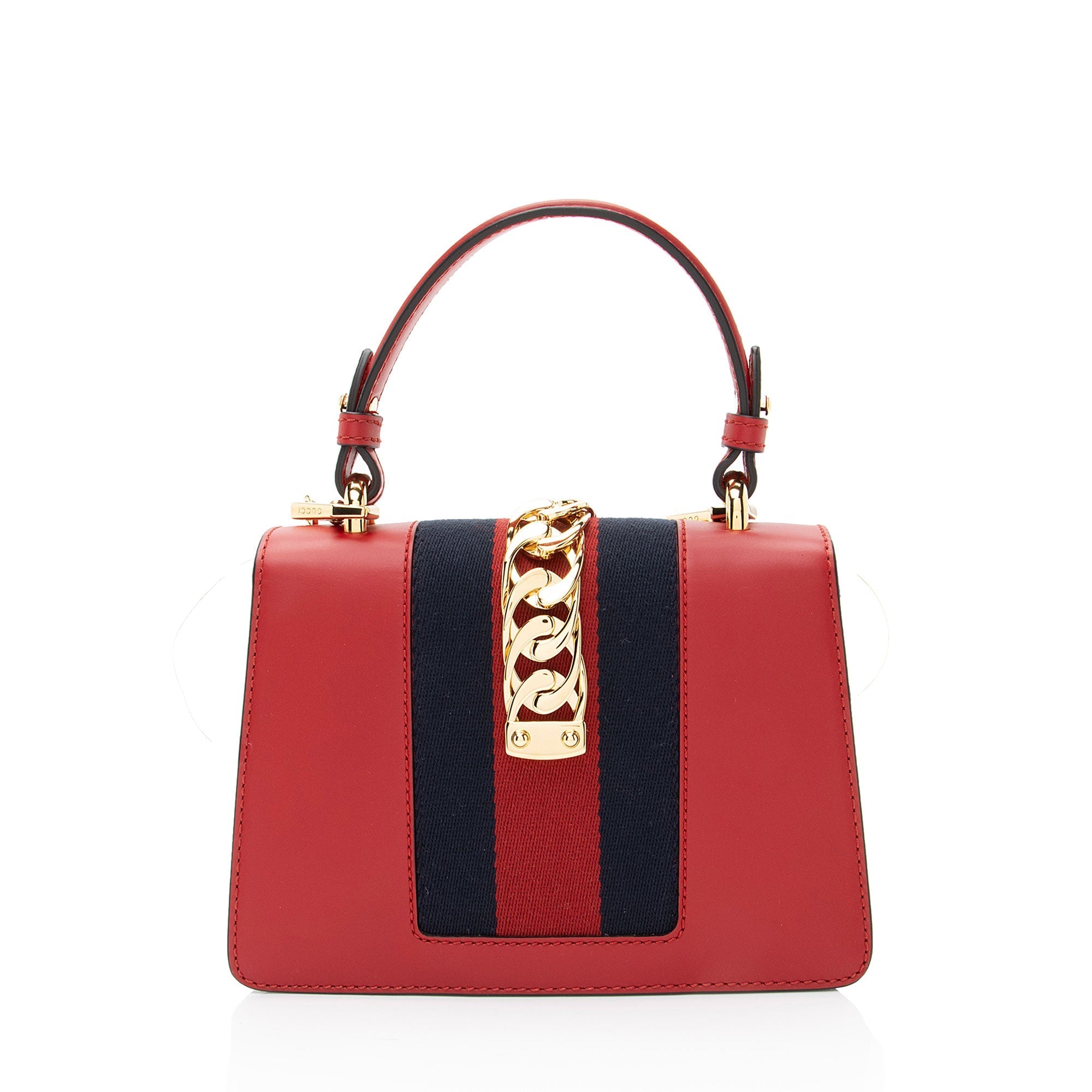Gucci Leather Sylvie Mini Top Handle