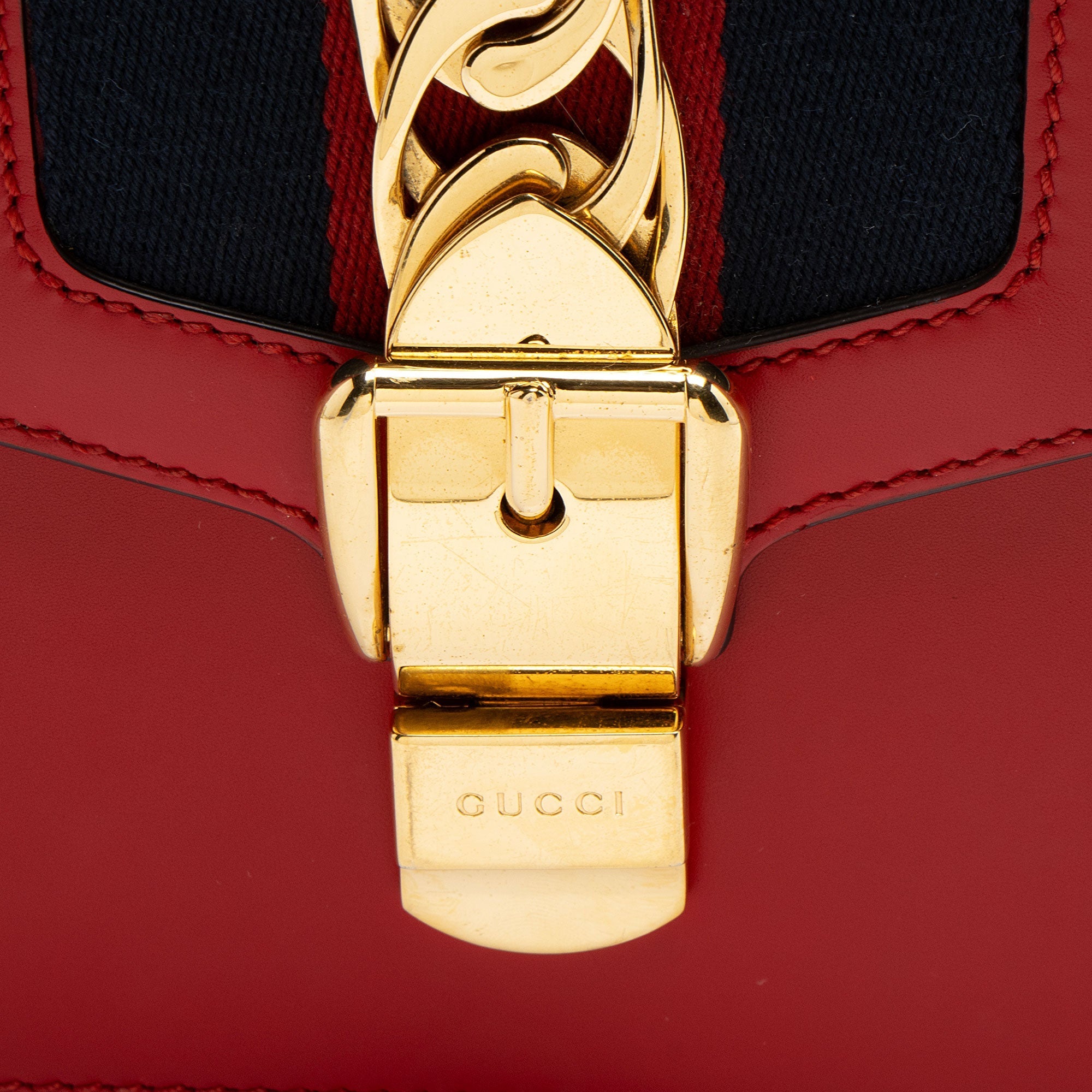 Gucci Leather Sylvie Small Shoulder Bag