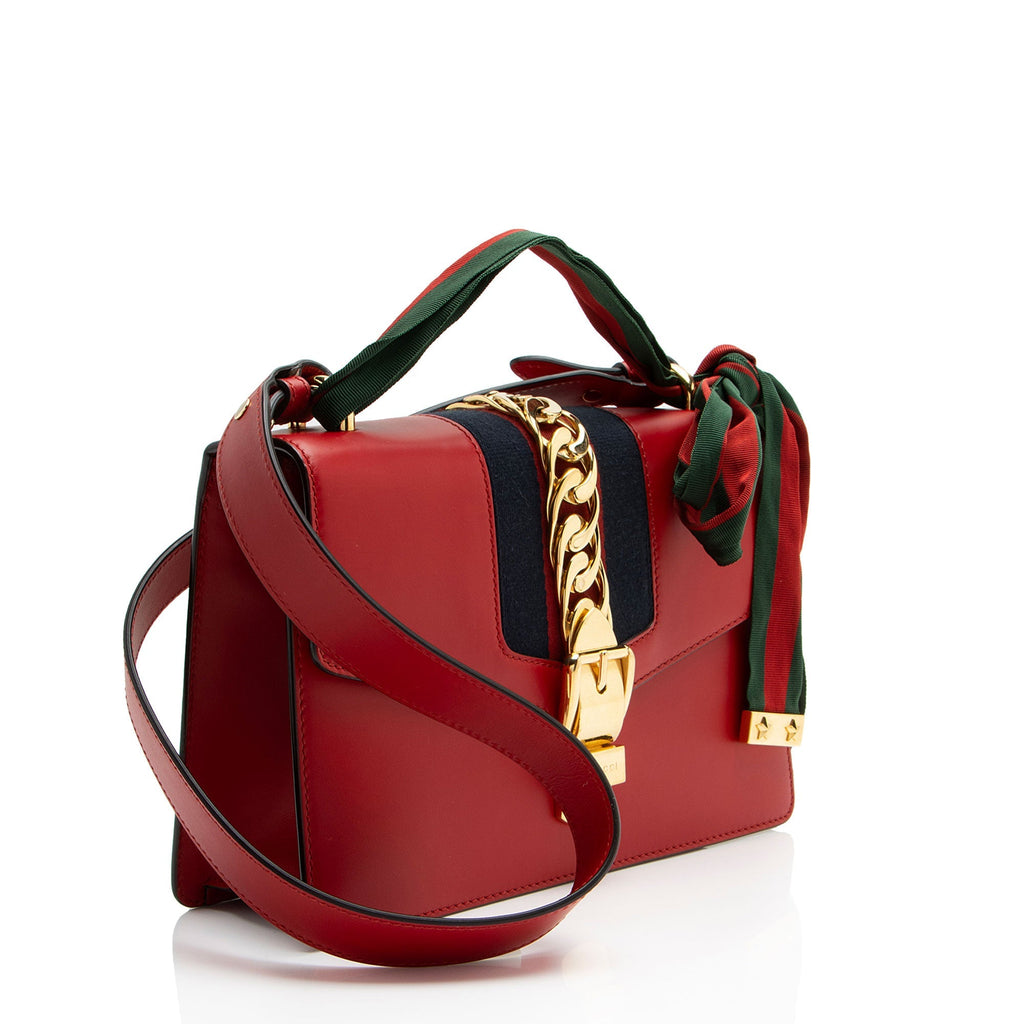 Gucci Leather Sylvie Small Shoulder Bag