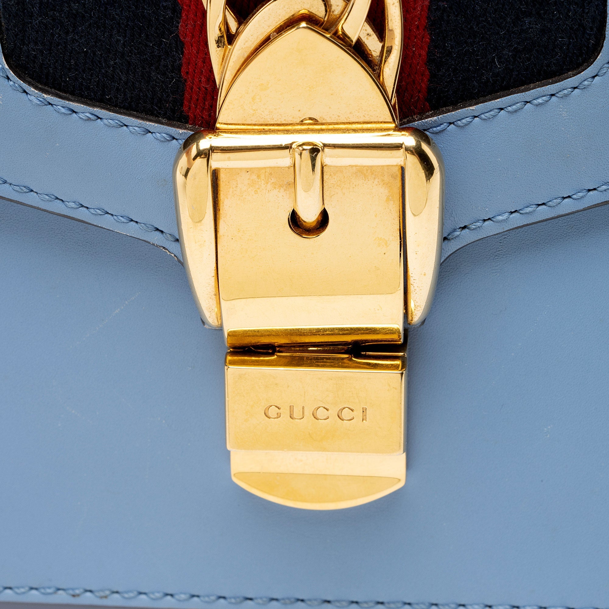 Gucci Leather Sylvie Small Shoulder Bag