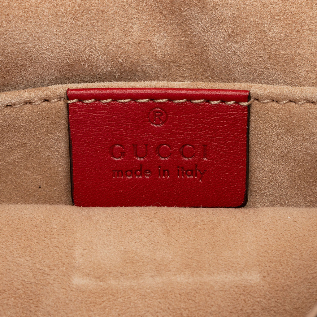 Gucci Leather Sylvie Wristlet (SHF-RDJFQ6)