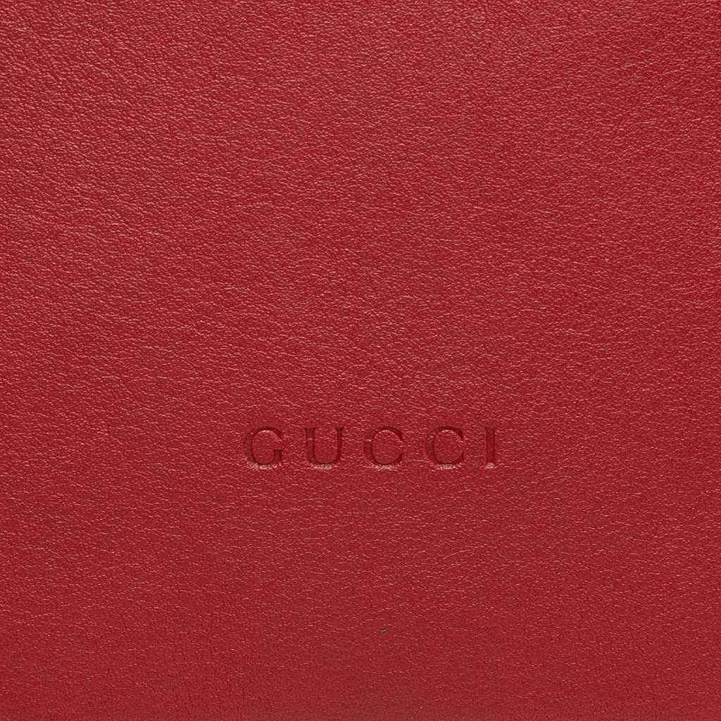 Gucci Leather Sylvie Wristlet (SHF-RDJFQ6)