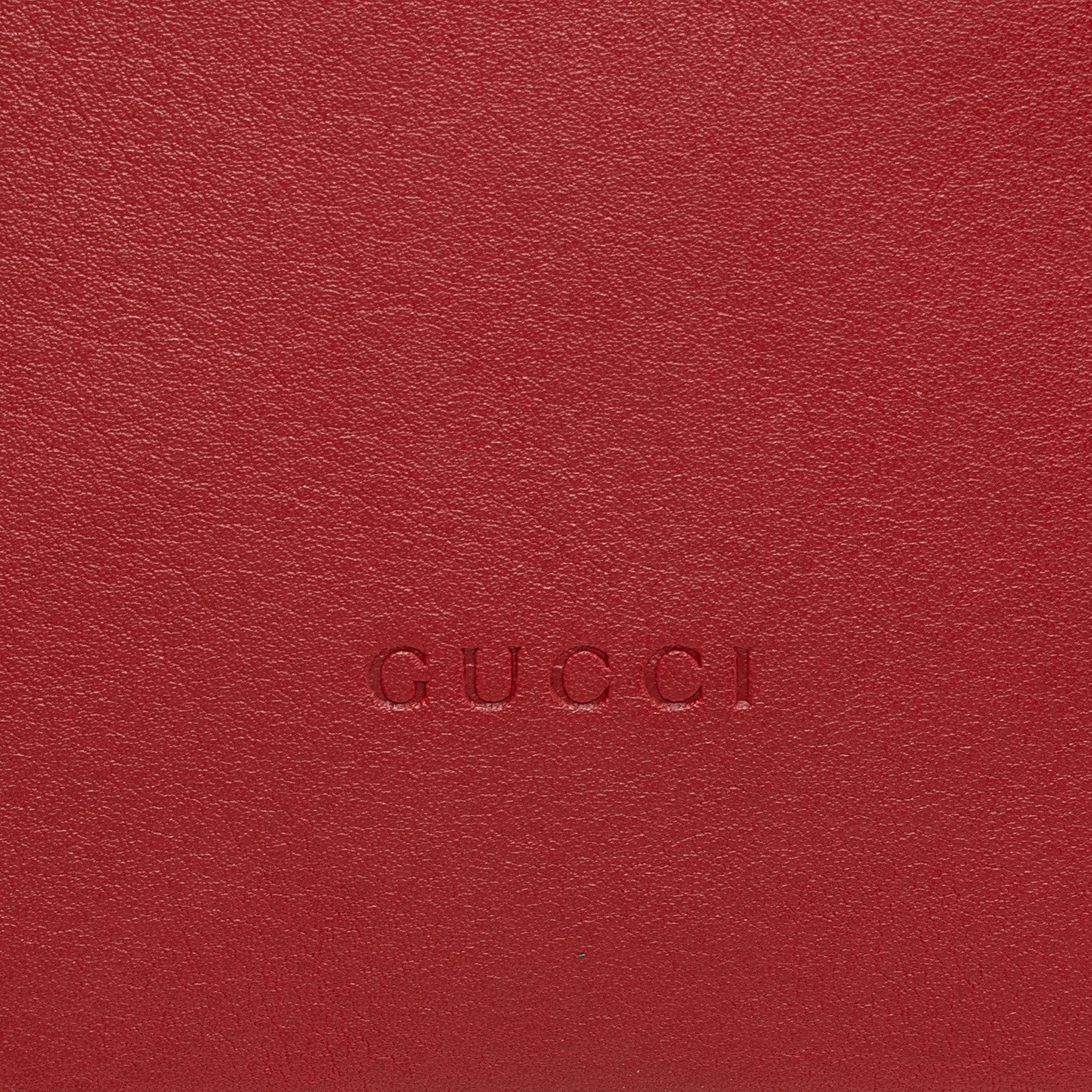 Gucci Leather Sylvie Wristlet (SHF-RDJFQ6)