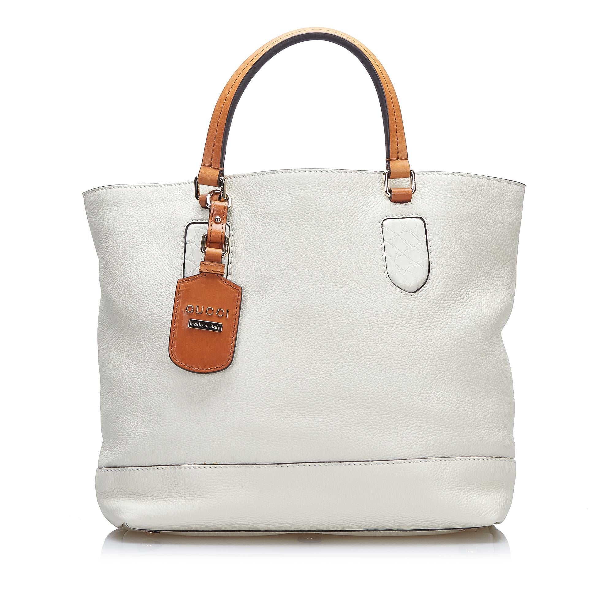 Gucci Leather Tote Bag (SHG-Almxjz)