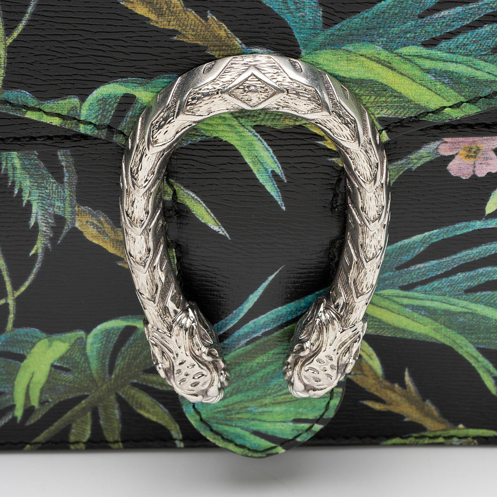 Gucci Leather Tropical Dionysus Large Shoulder Bag