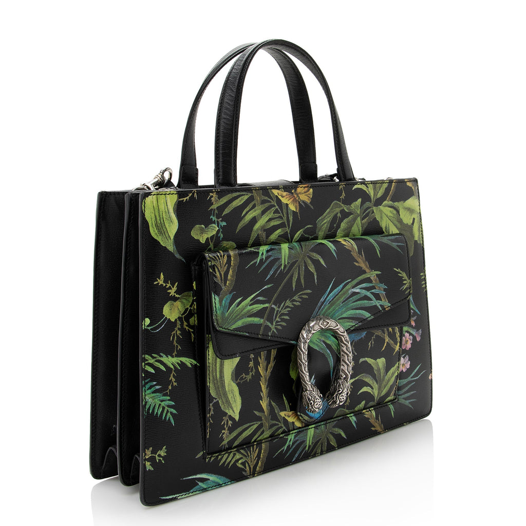 Gucci Leather Tropical Dionysus Medium Tote (SHF-22824)