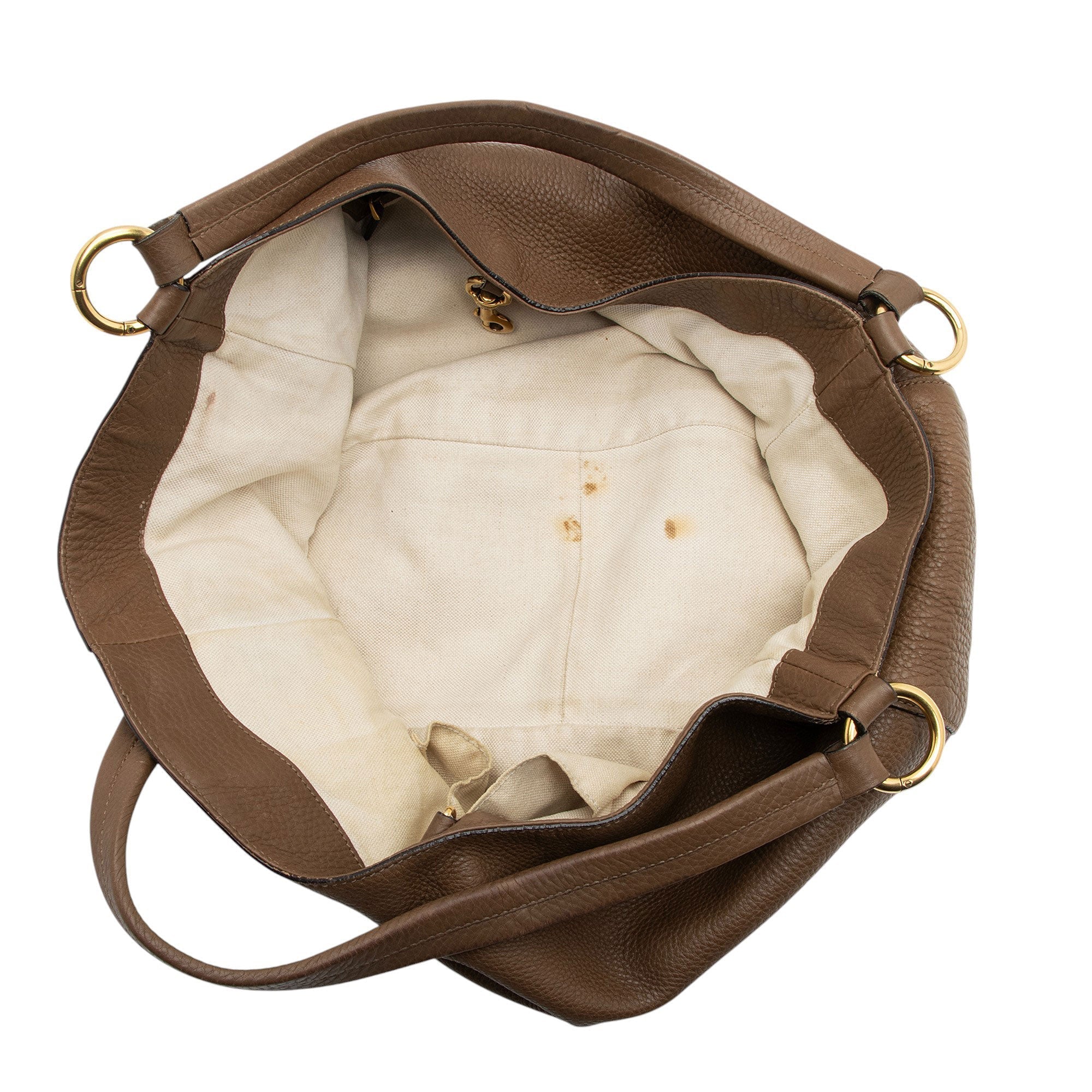 Gucci Leather Twill Medium Tote