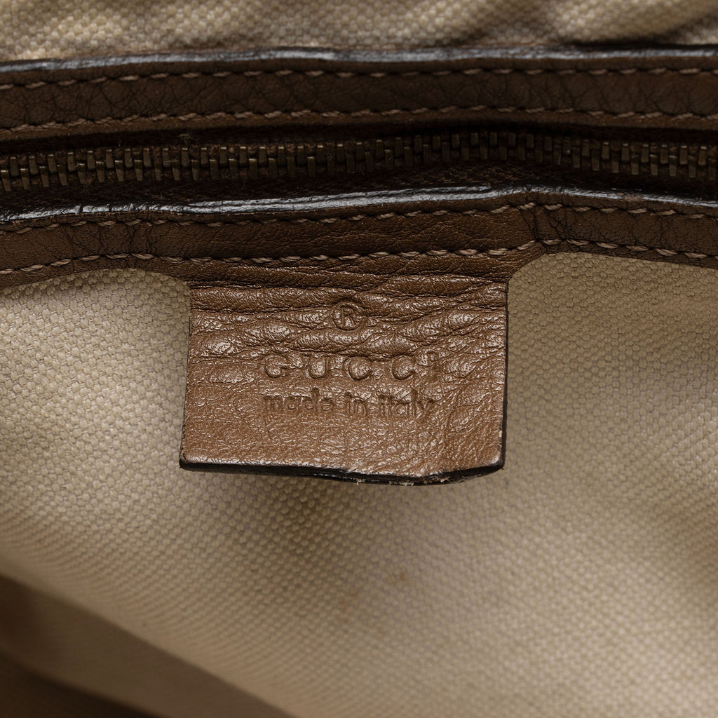 Gucci Leather Twill Medium Tote
