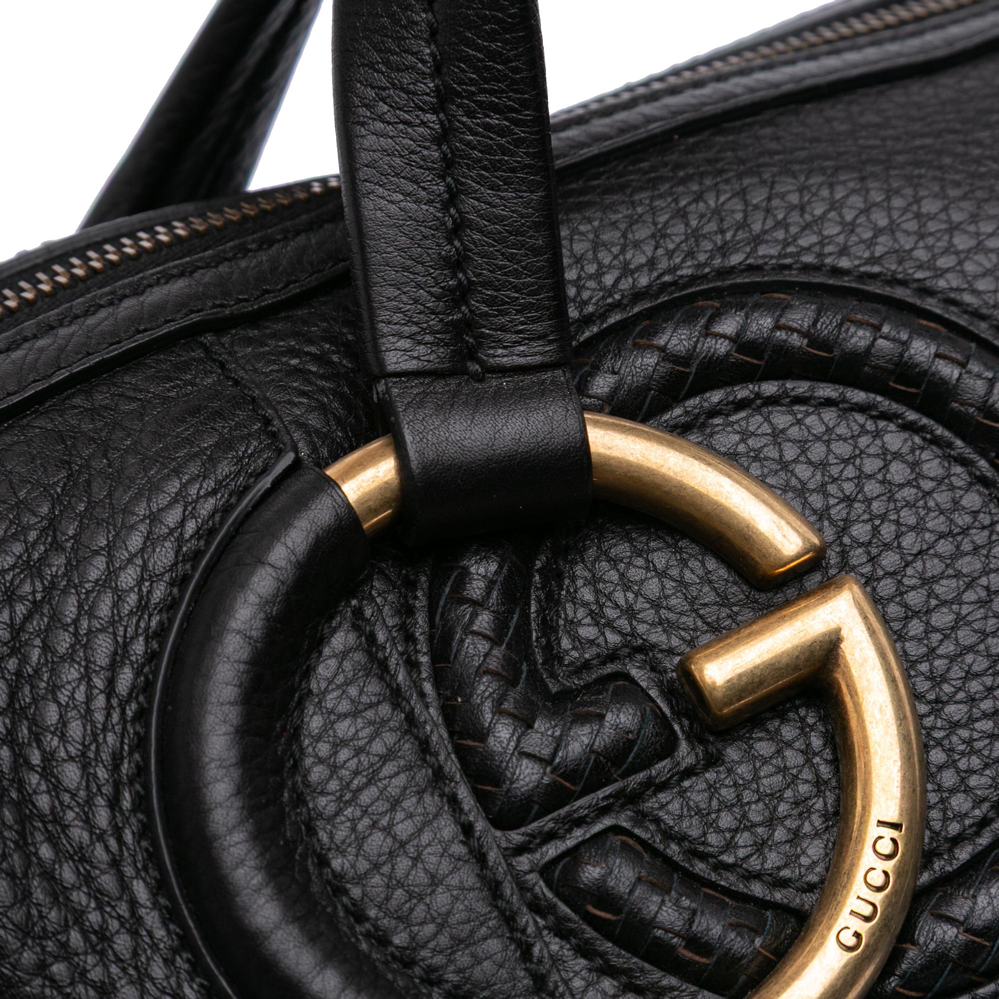 Gucci Leather Twill Satchel