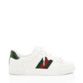 Gucci Leather Web Ace Sneakers - Size 8.5 / 38.5