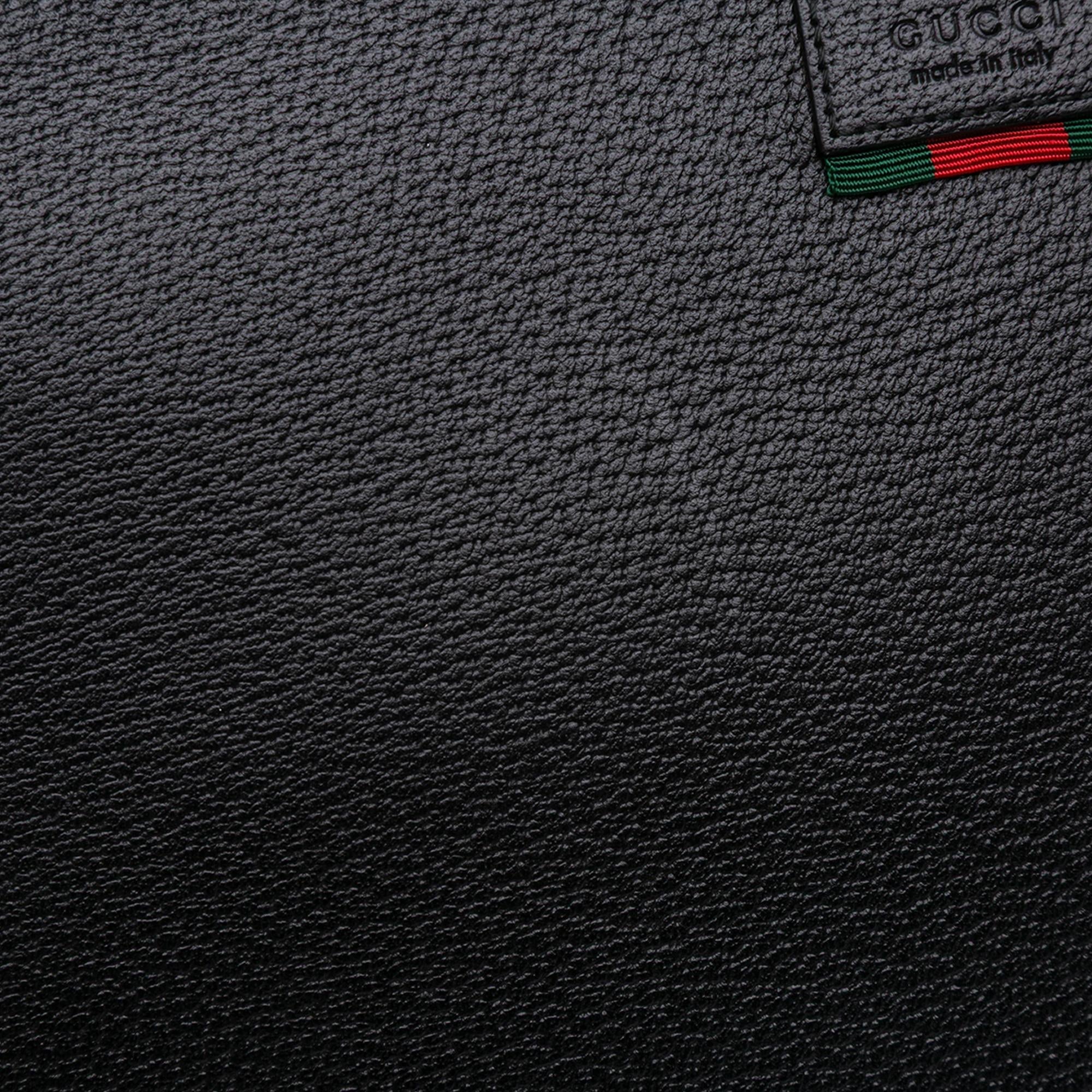 Gucci Leather Web Agora Clutch