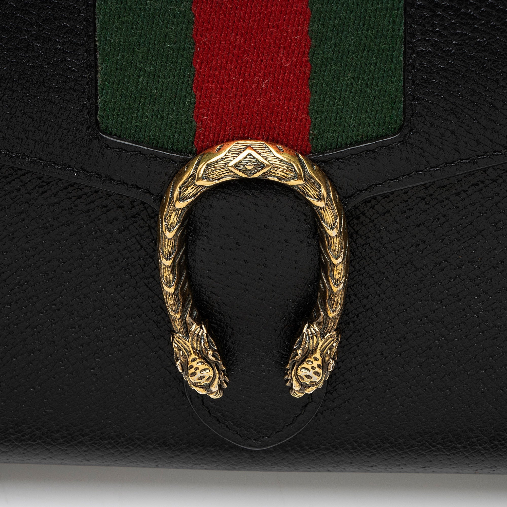 Gucci Leather Web Dionysus Chain Wallet (SHF-GR98Kn)