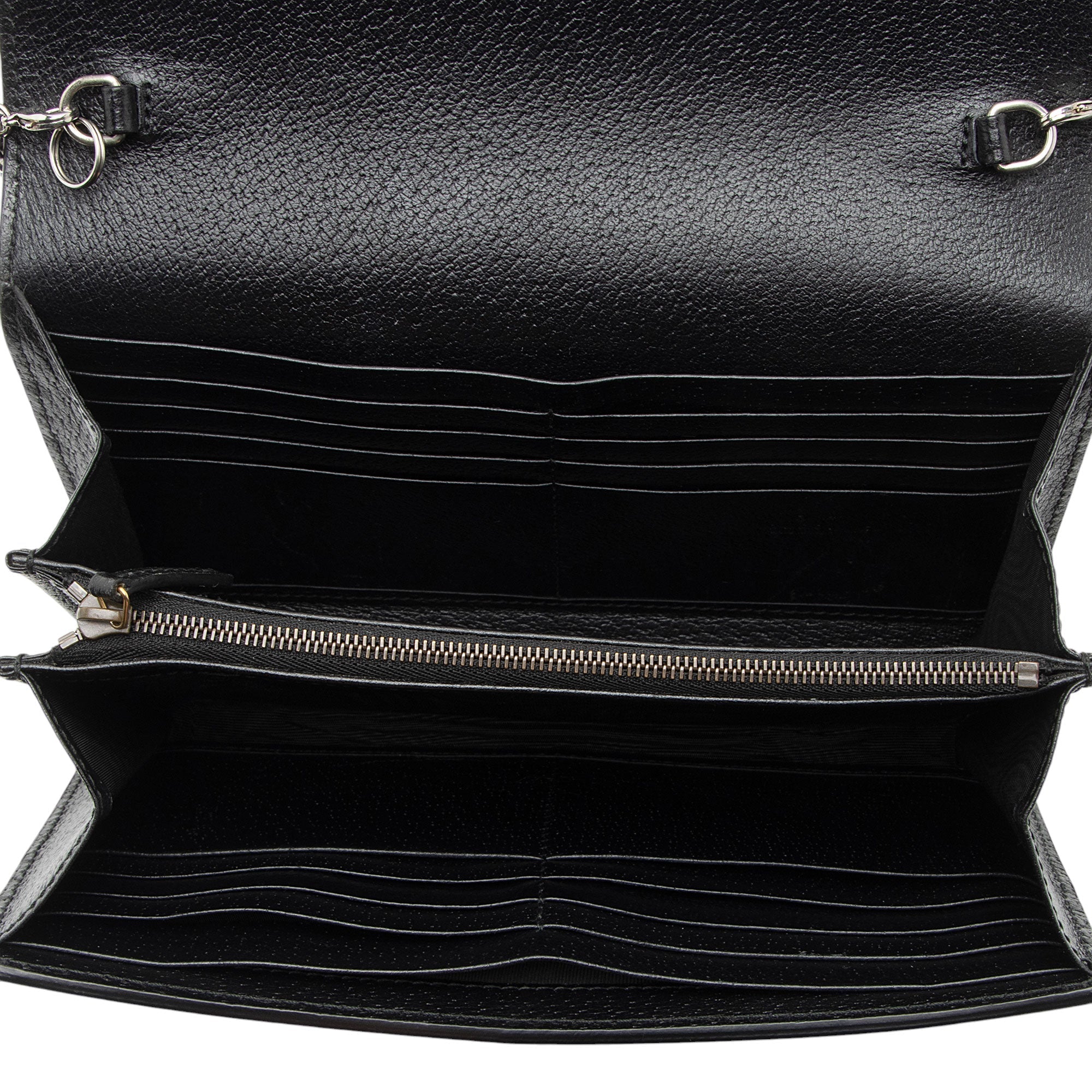 Gucci Leather Web Dionysus Chain Wallet (SHF-GR98Kn)