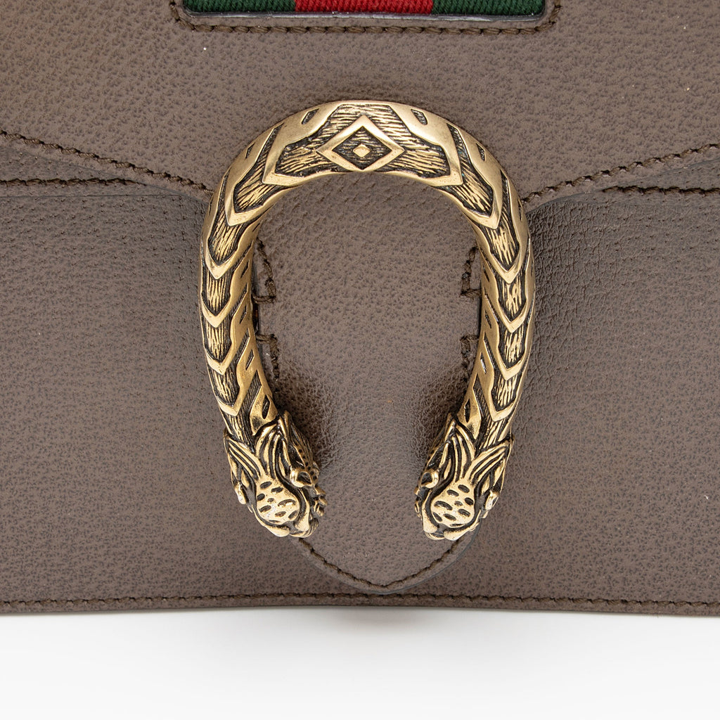 Gucci Leather Web Dionysus Medium Shoulder Bag (SHF-fkJx6y)