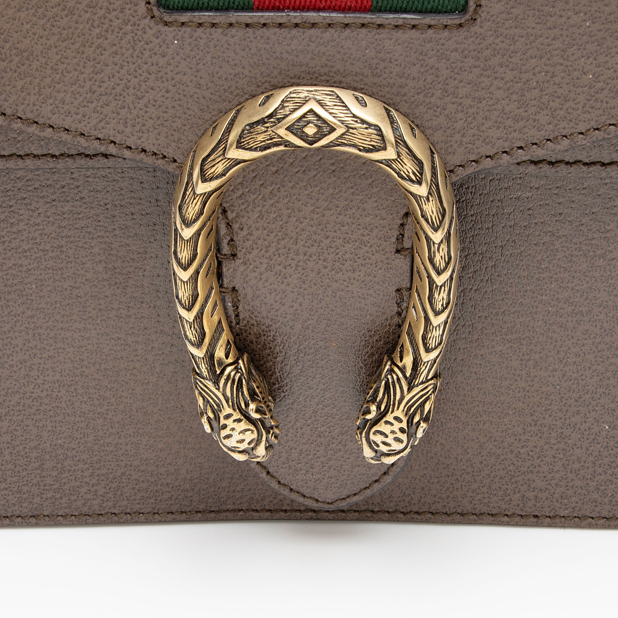 Gucci Leather Web Dionysus Medium Shoulder Bag (SHF-fkJx6y)
