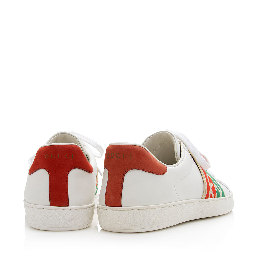 Gucci Leather Web Gucci Ace Sneakers - Size 10 / 40.5 (SHF-20888)