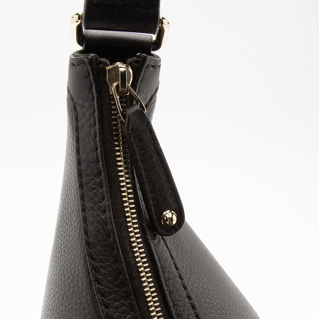 Gucci Leather Web Heritage Horsebit Large Hobo (SHF-mg2vZO)
