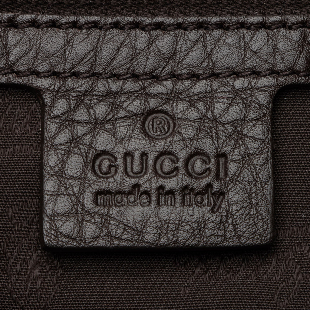 Gucci Leather Web Heritage Horsebit Tote