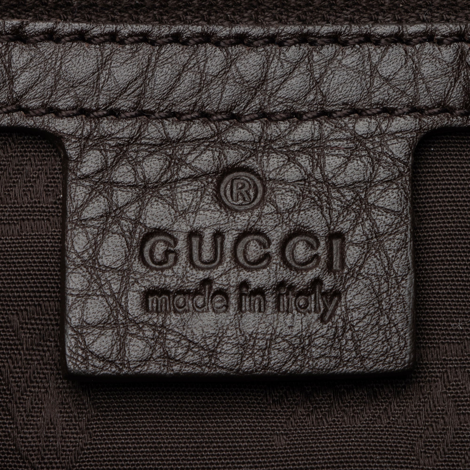 Gucci Leather Web Heritage Horsebit Tote