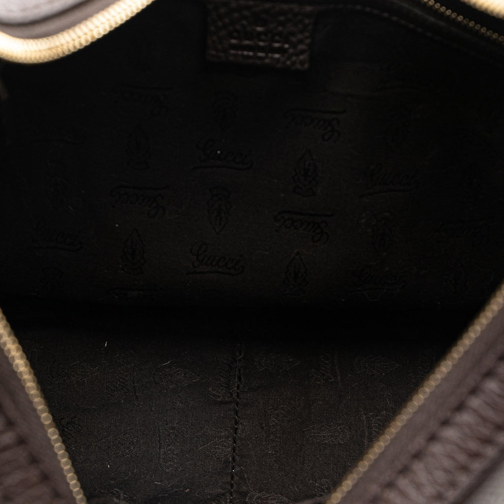 Gucci Leather Web Horsebit Heritage Hobo (SHG-jzG0Tk)