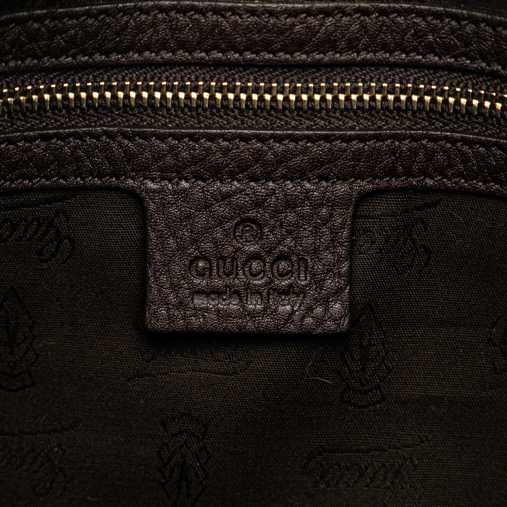 Gucci Leather Web Horsebit Heritage Hobo (SHG-jzG0Tk)