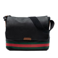 Gucci Leather Web MessLBger Bag