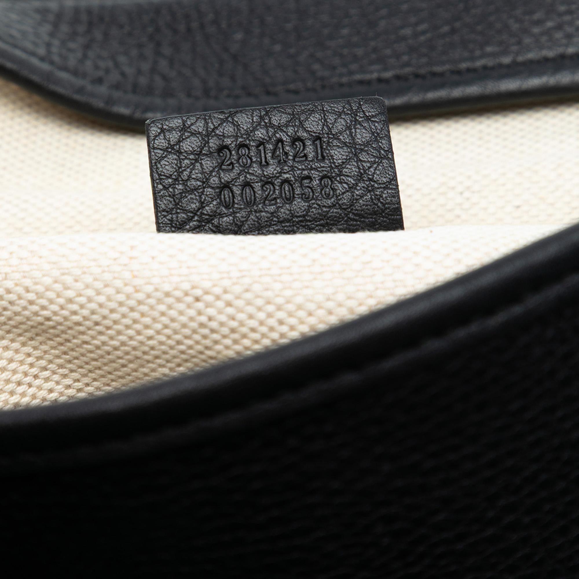 Gucci Leather Web MessLBger Bag