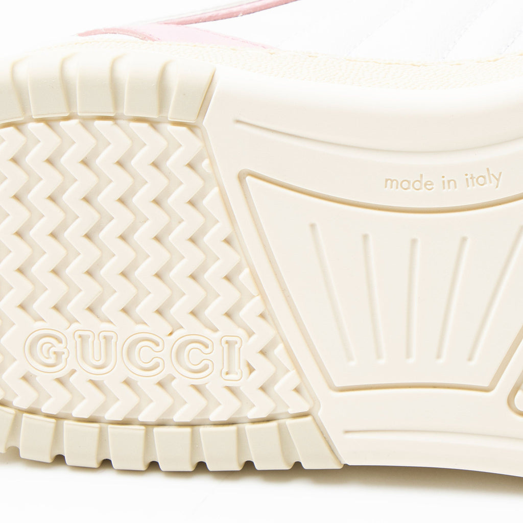 Gucci Leather Web Sneakers - Size 8.5 / 38.5