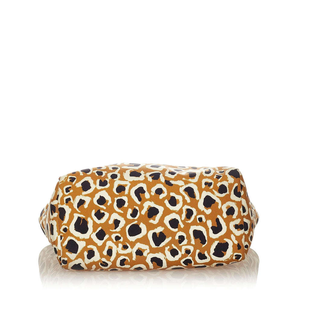 Gucci Leopard Printed Nylon Tote Bag (SHG-37366)