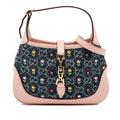 Gucci Limited Edition Mini GG DLBim Embroidered Floral Jackie 1961 Crossbody