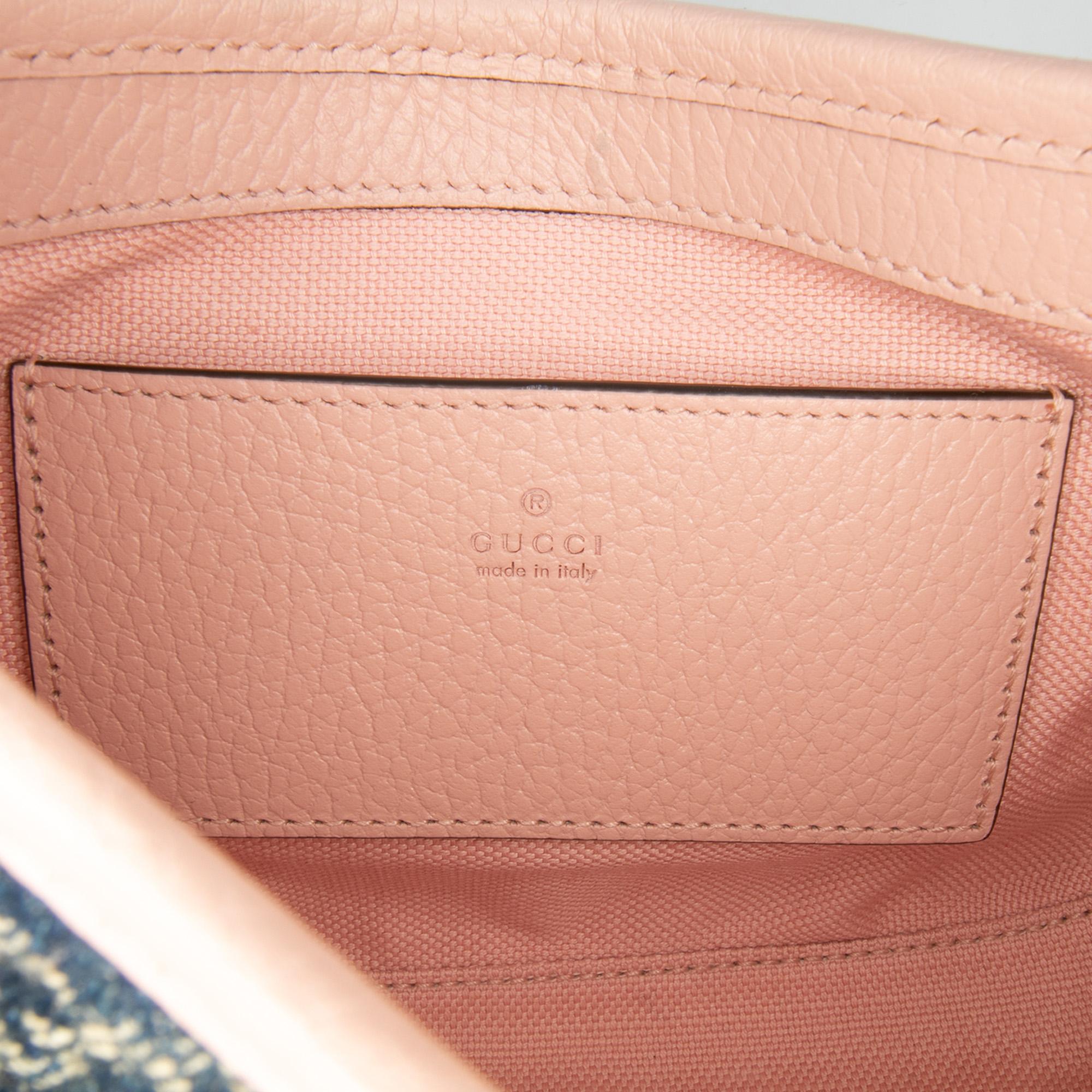 Gucci Limited Edition Mini GG DLBim Embroidered Floral Jackie 1961 Crossbody