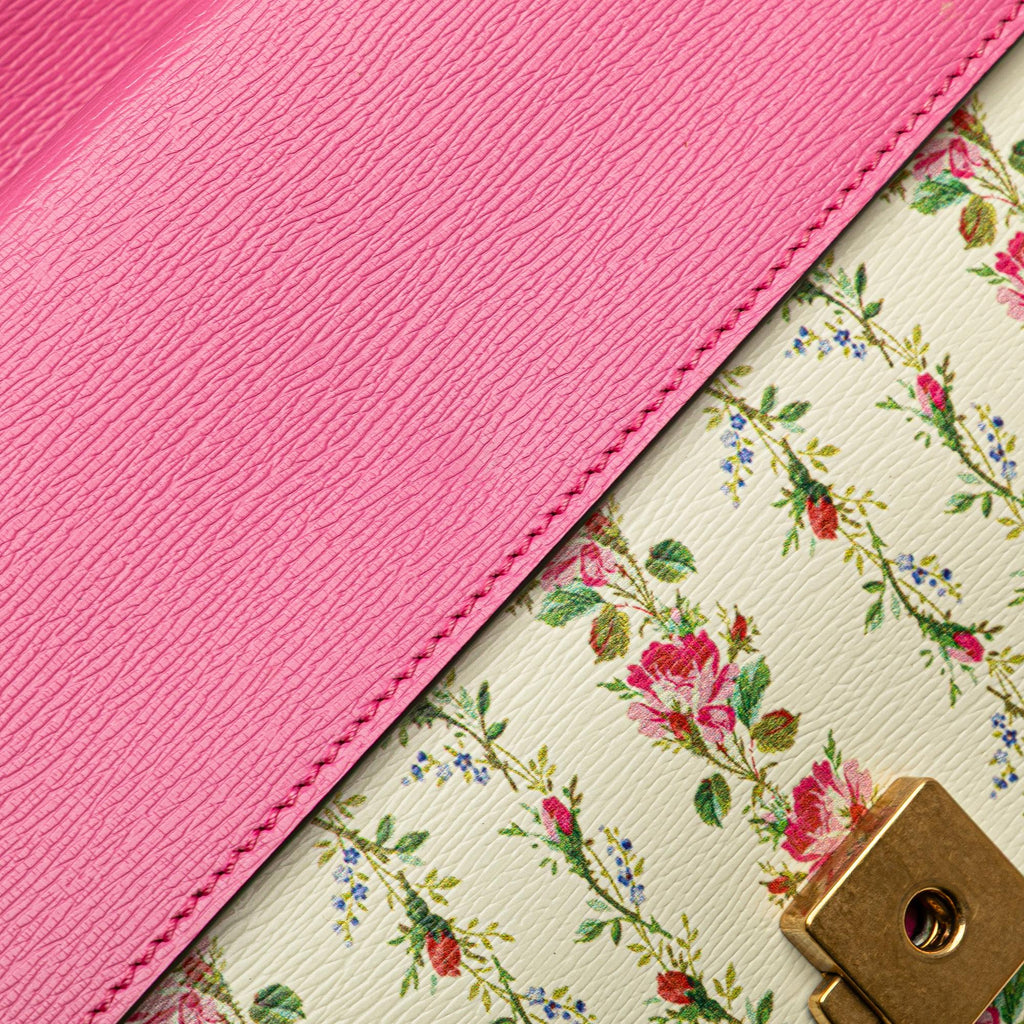 Gucci Limited Edition Small Calfskin Floral Print Dionysus Shoulder Bag