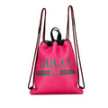 Gucci Logo Drawstring Backpack (SHG-7UcvNP)