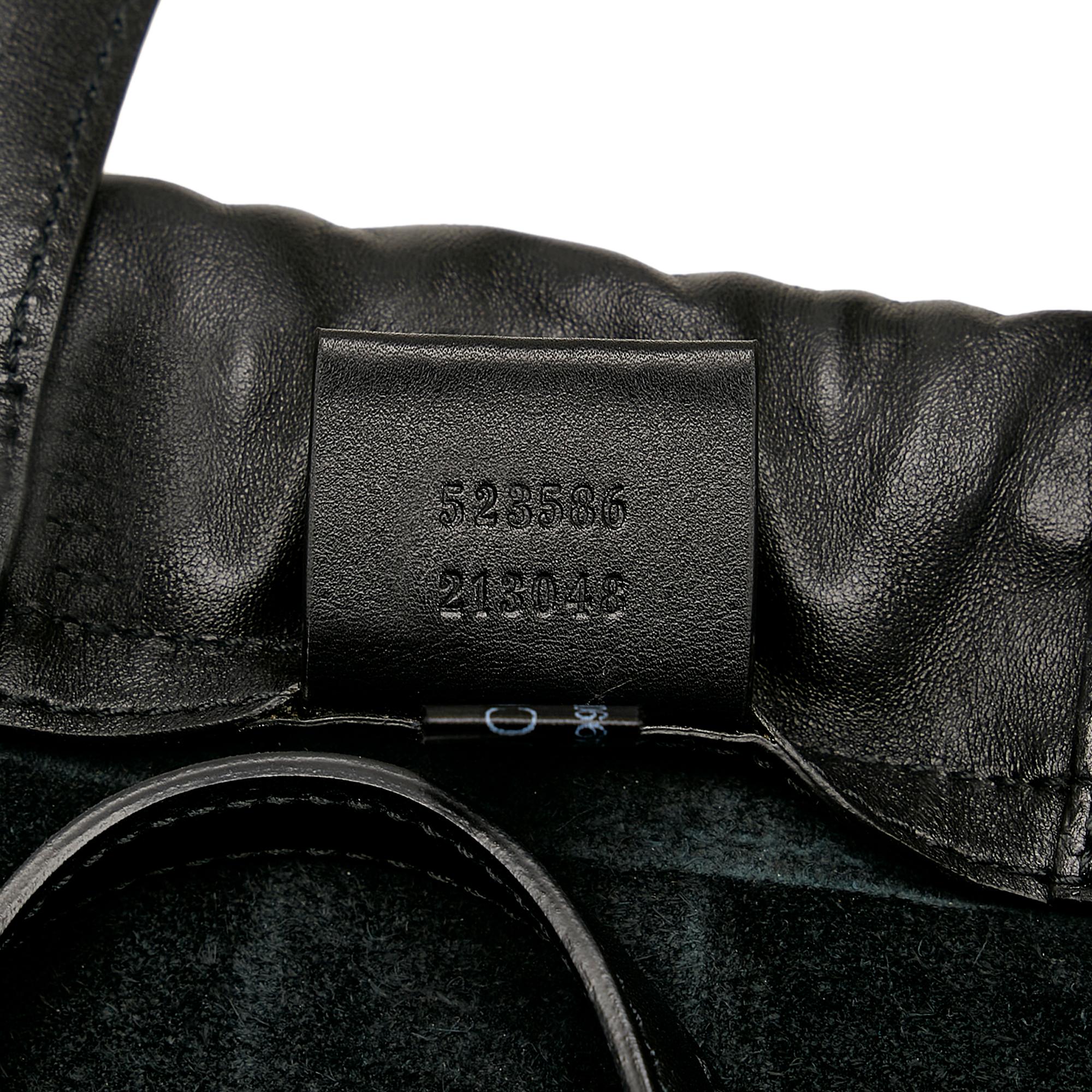 Gucci Logo Drawstring Leather Backpack (SHG-f1YPPC)