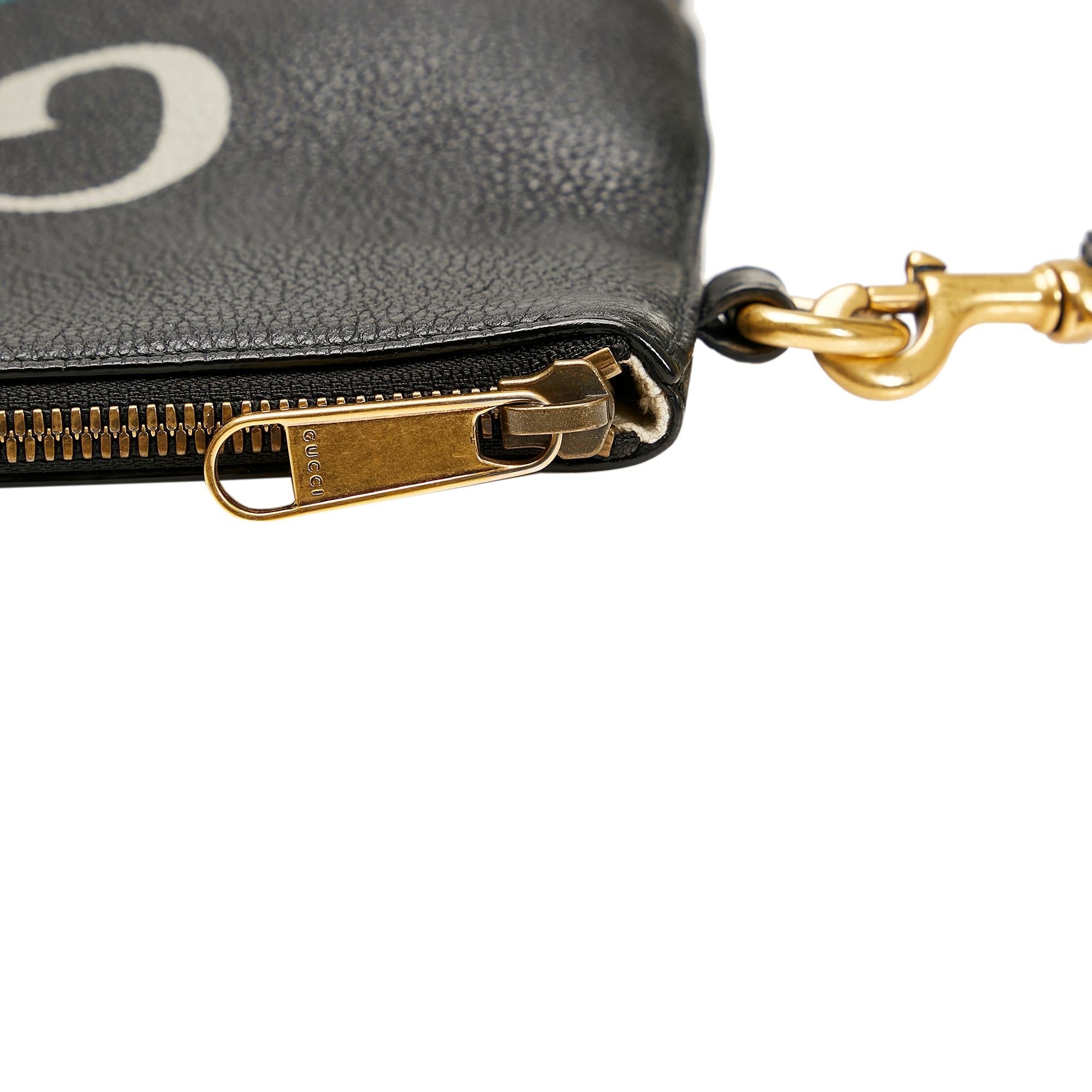 Gucci Logo Leather Clutch (SHG-Kmt4iX)
