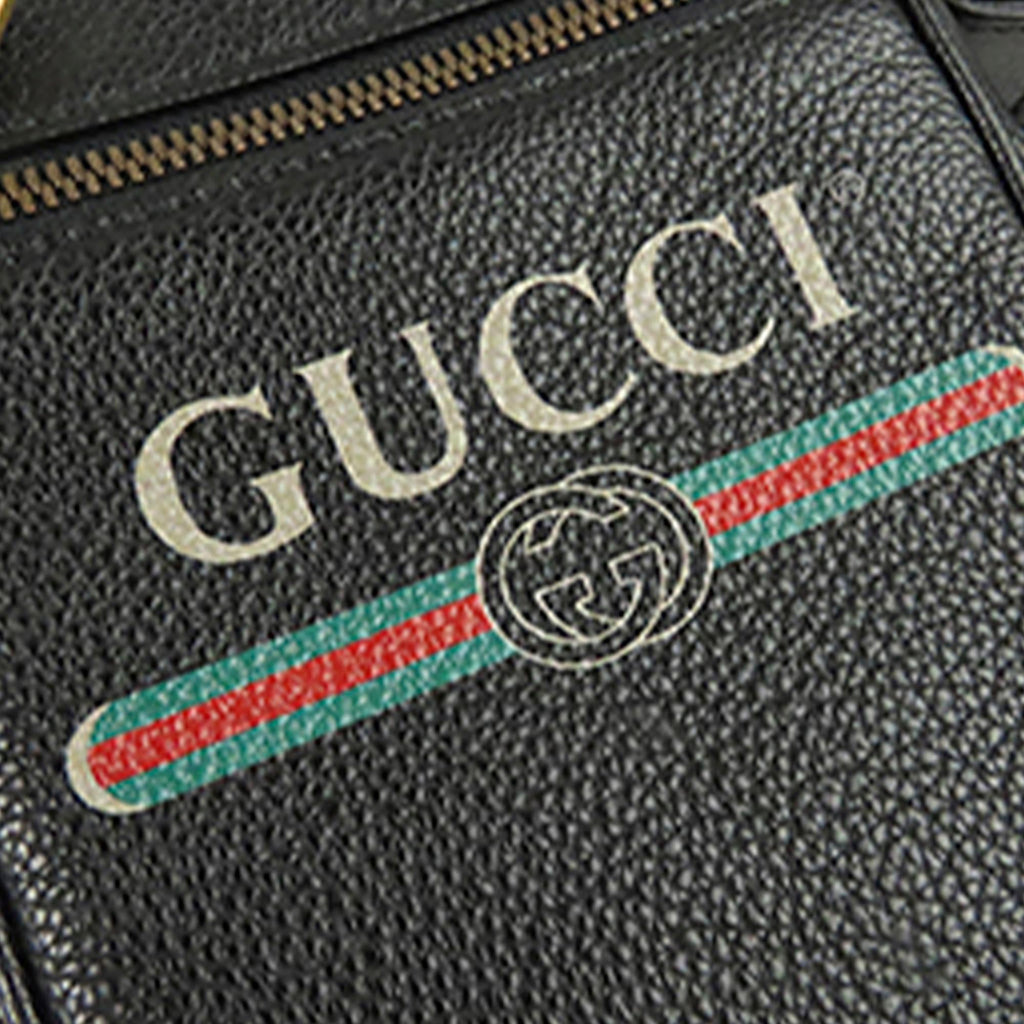 Gucci Logo Leather Crossbody Bag (SHG-34815)
