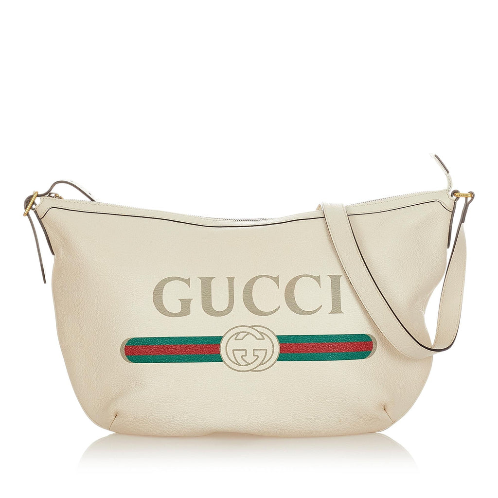 Gucci Logo Leather Shoulder Bag (SHG-31846)